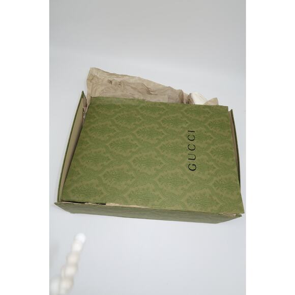 Gucci Leather Rhyton Mouth Print Lace-Up Low Top Sneakers Ivory Size 5.5 - Picture 13 of 16